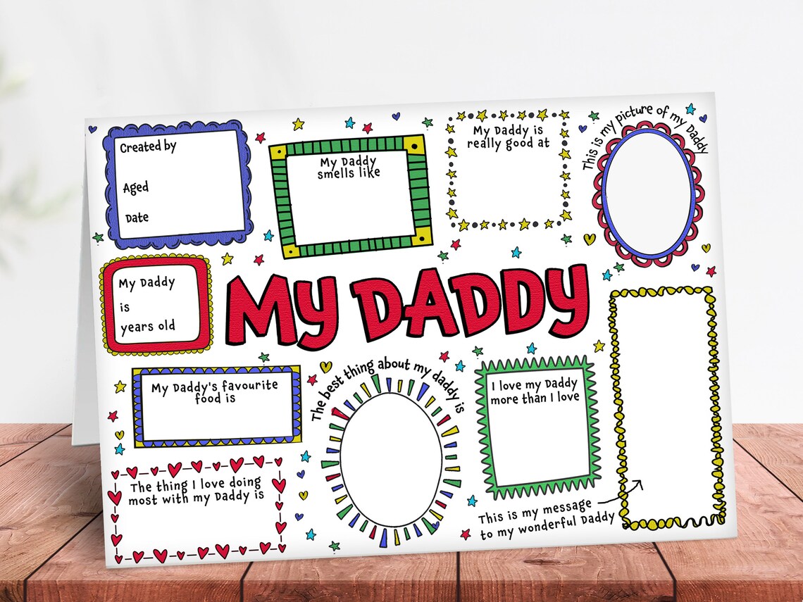 DIY Keepsake Card – My Daddy