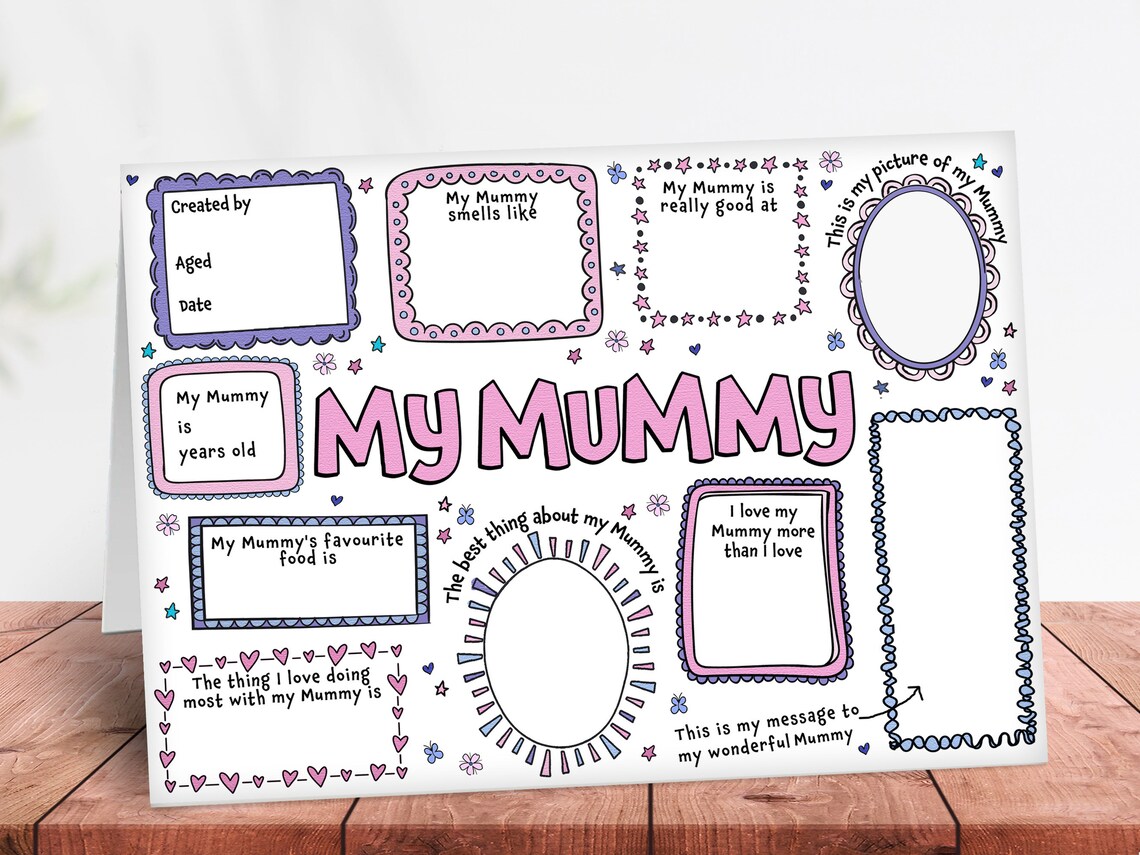 DIY keepsake card – my mummy