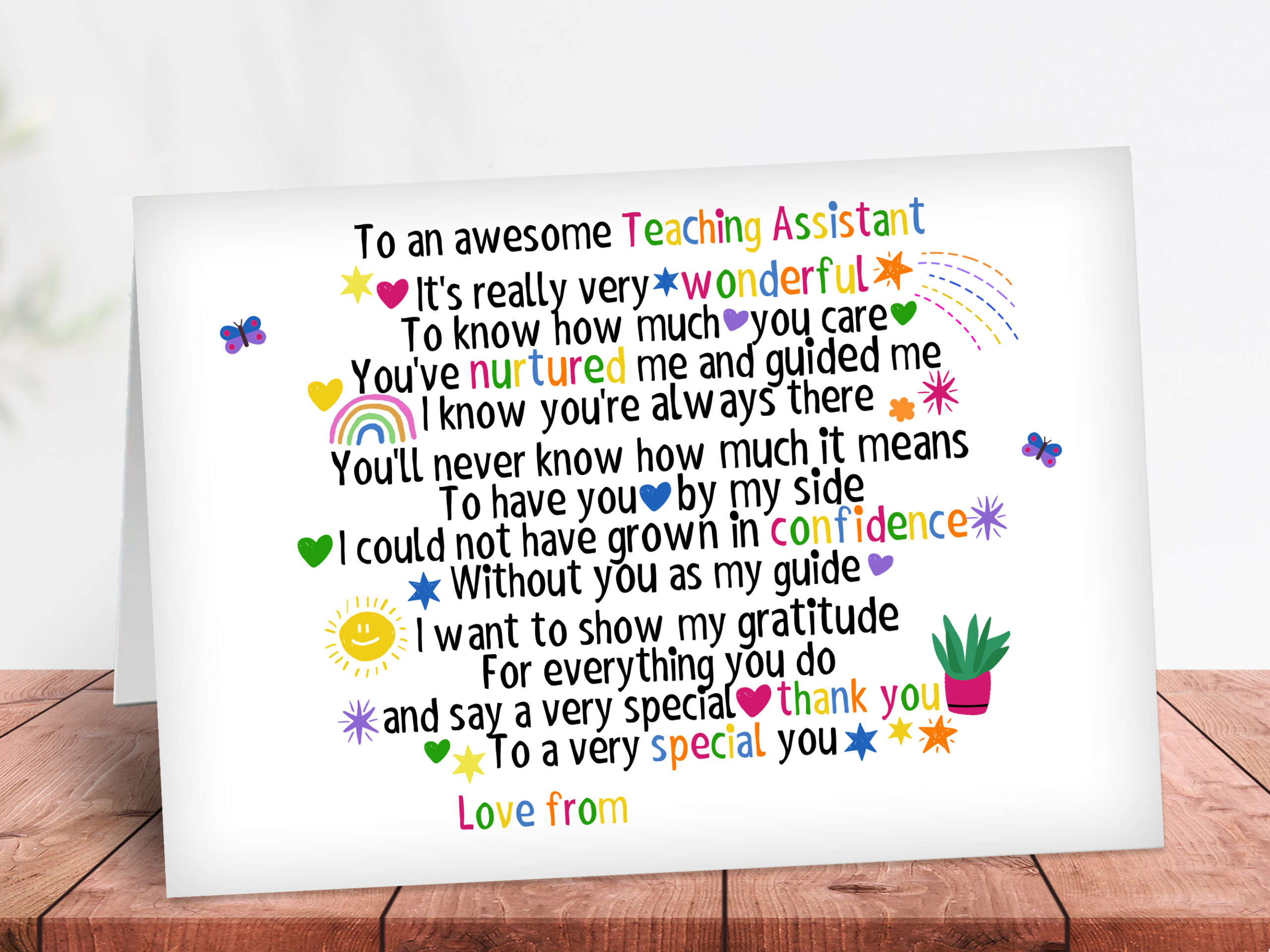 To an awesome teaching assistant poem