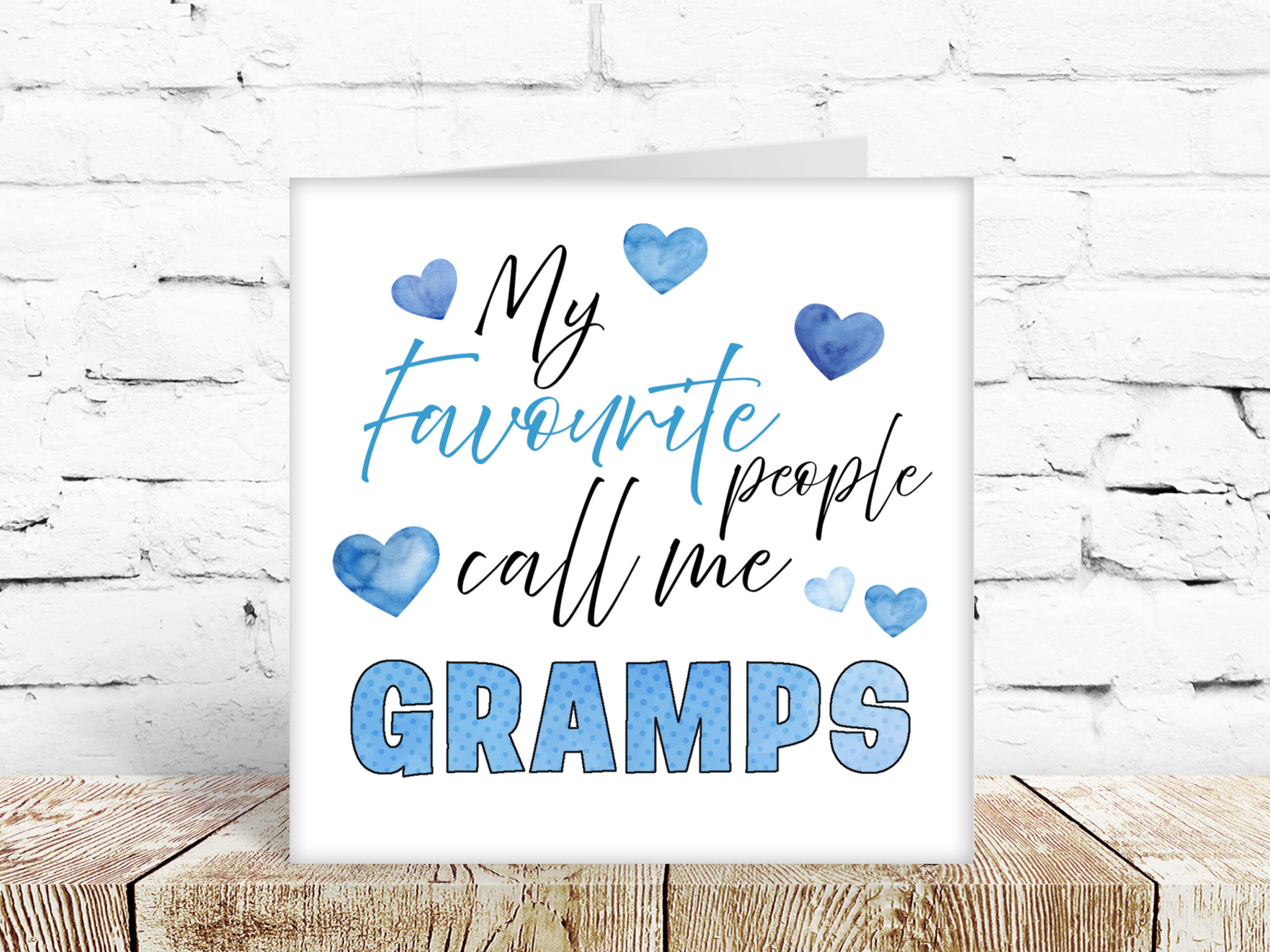 My favourite people call me gramps