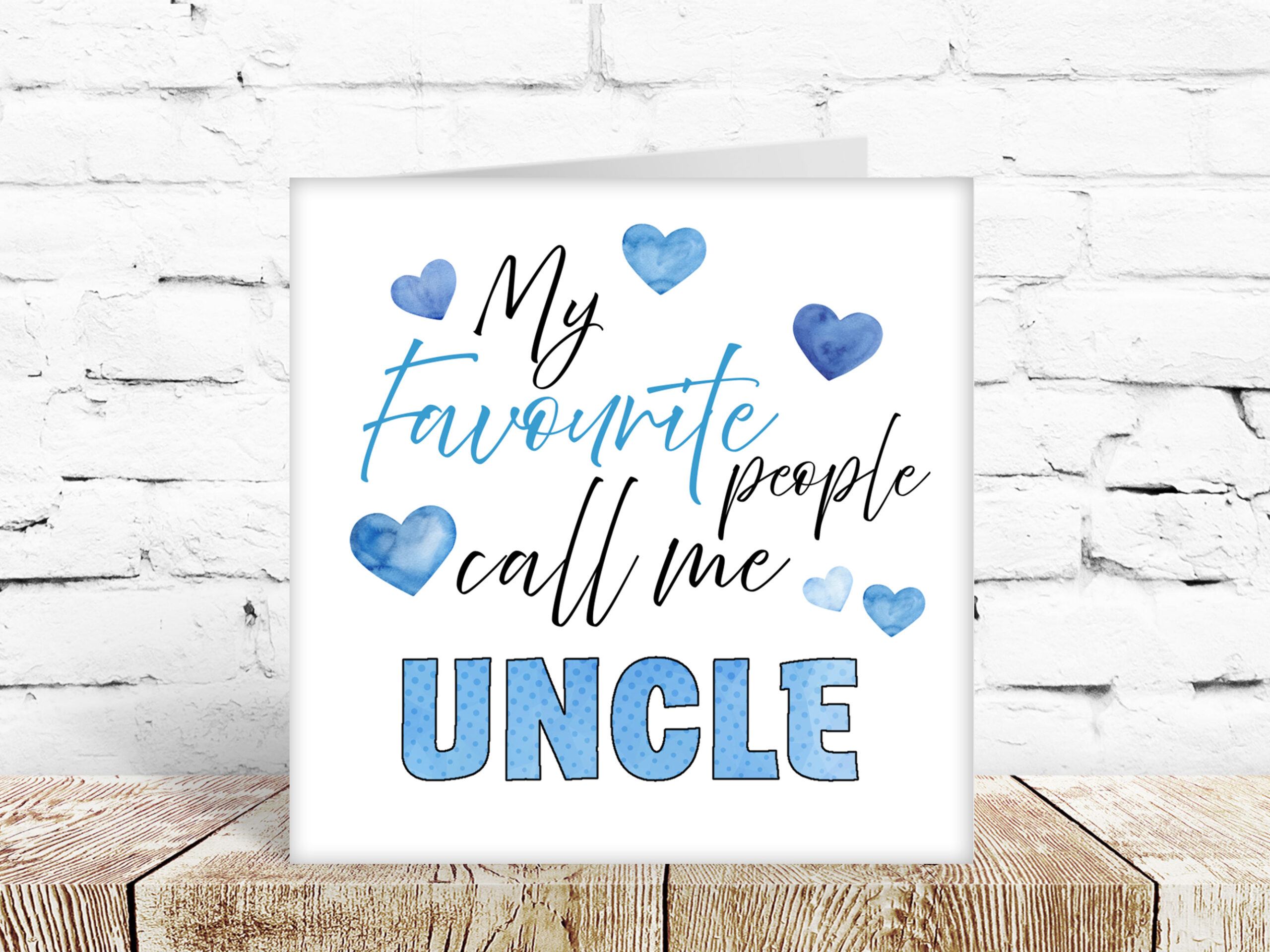 My favourite people call me uncle
