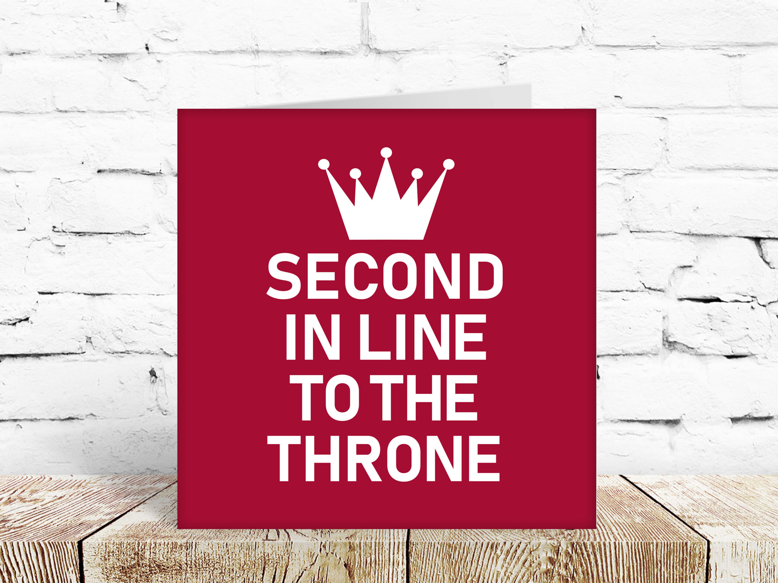 Second in line to the throne