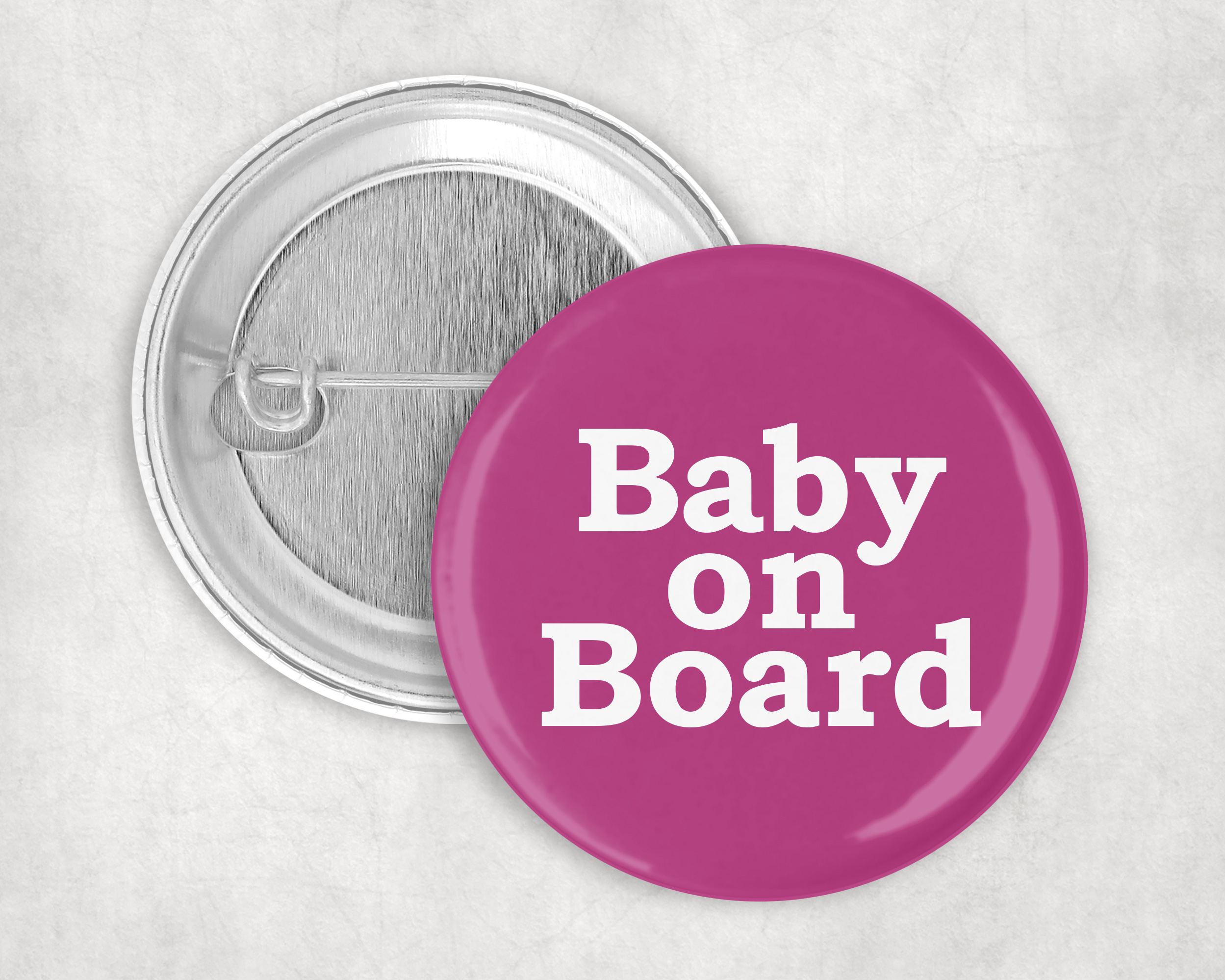 Baby on board badge