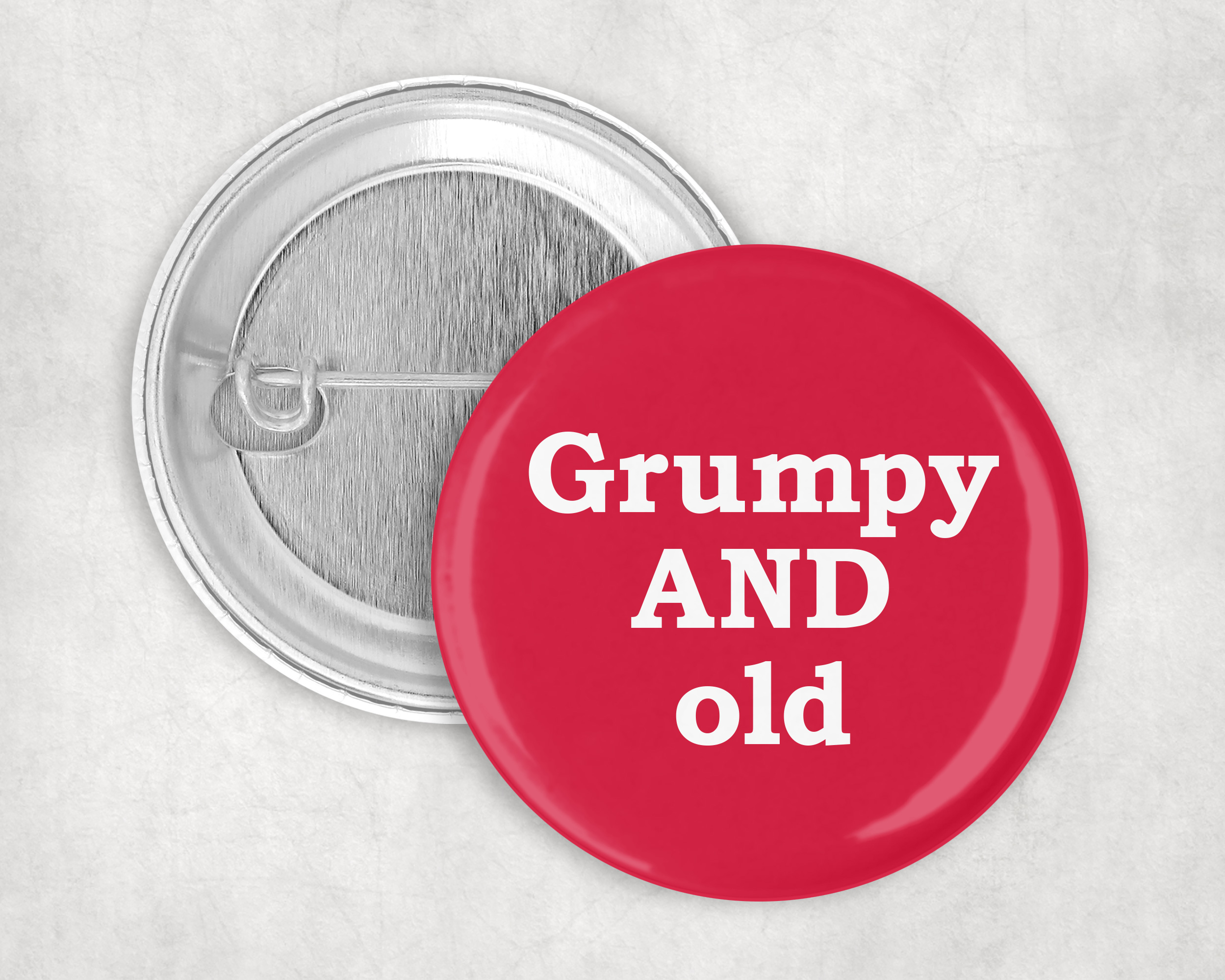 Grumpy and old badge