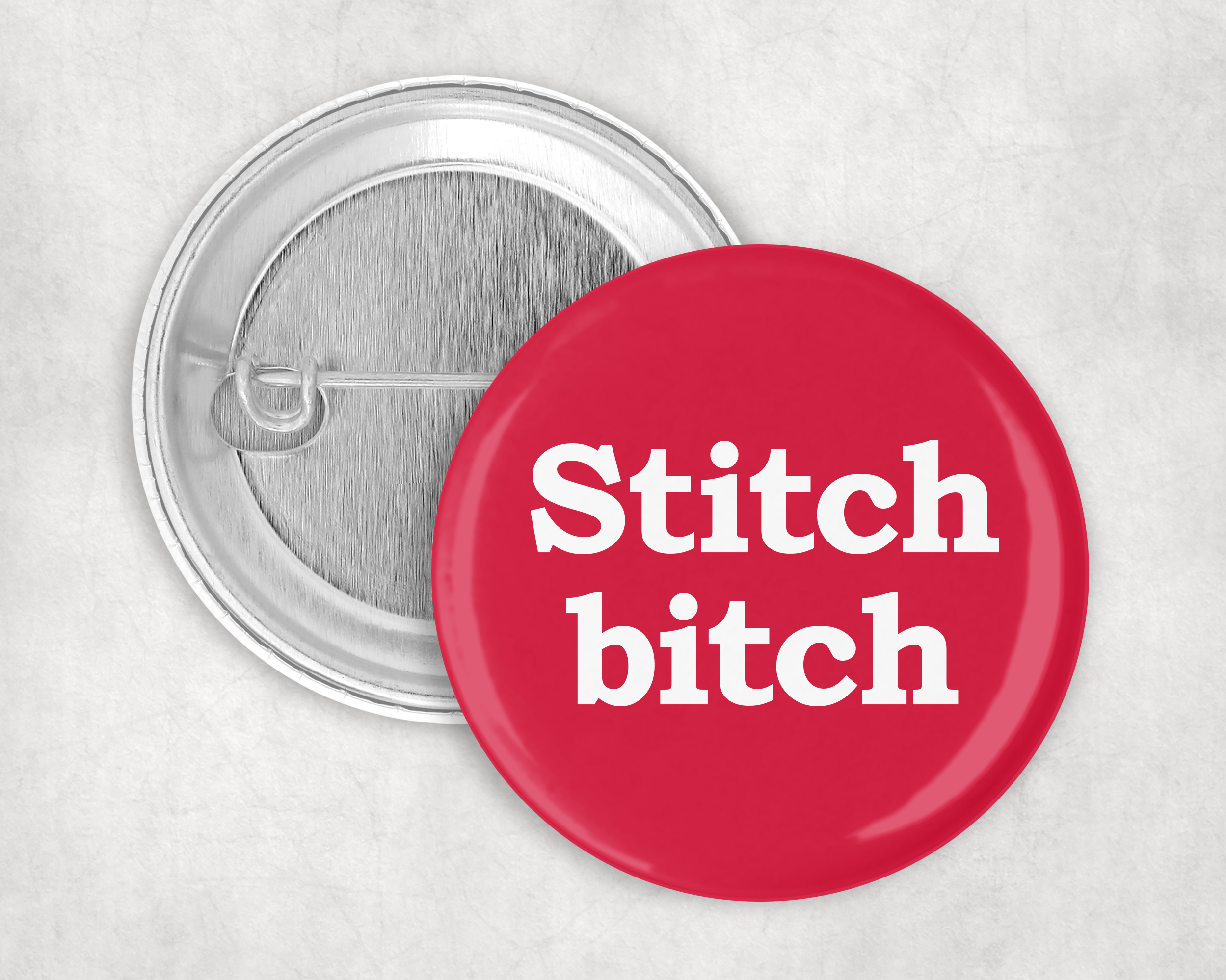 Stitch bitch badge