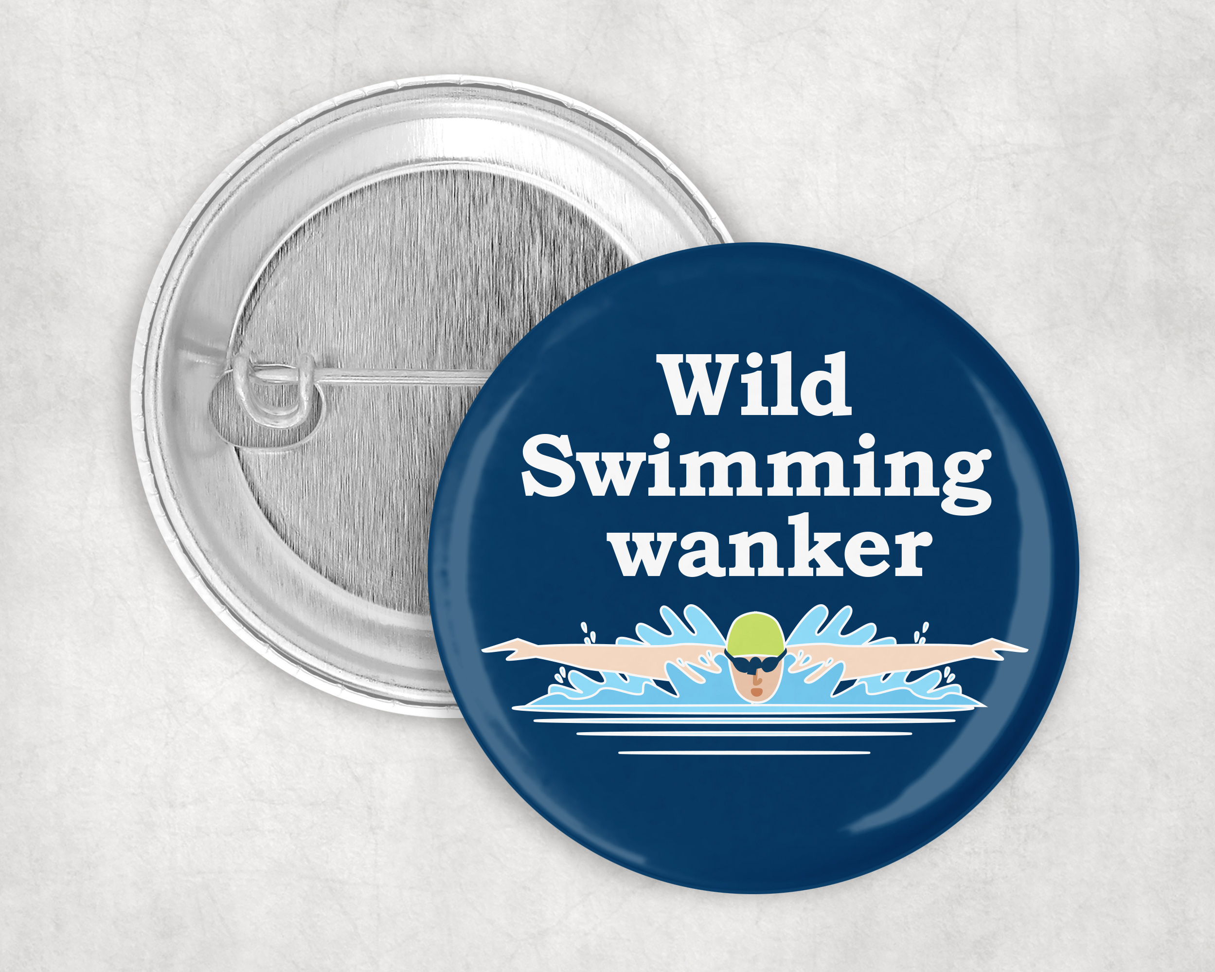 Wild swimming w@nker badge