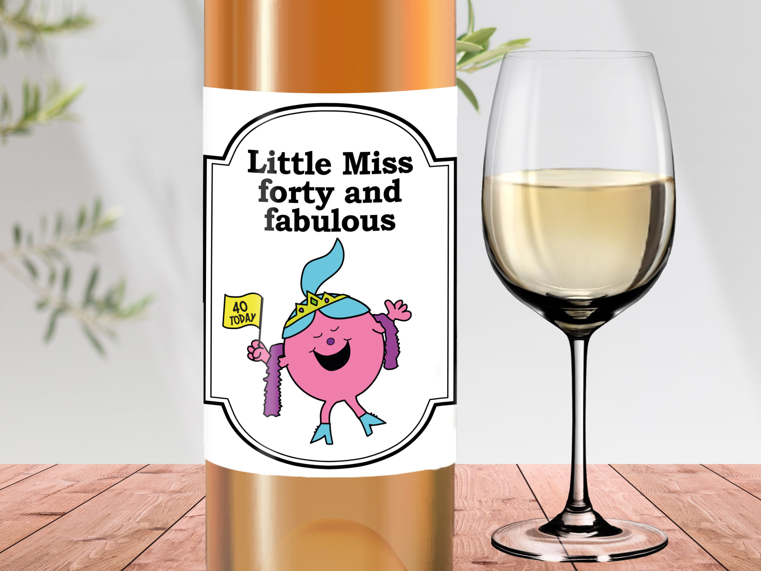 Little Miss Forty and fabulous wine label