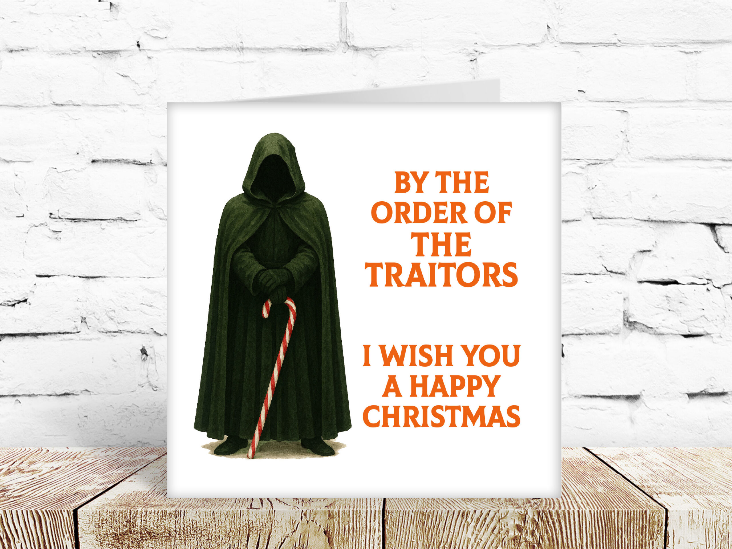 By order of  The Traitors Christmas card
