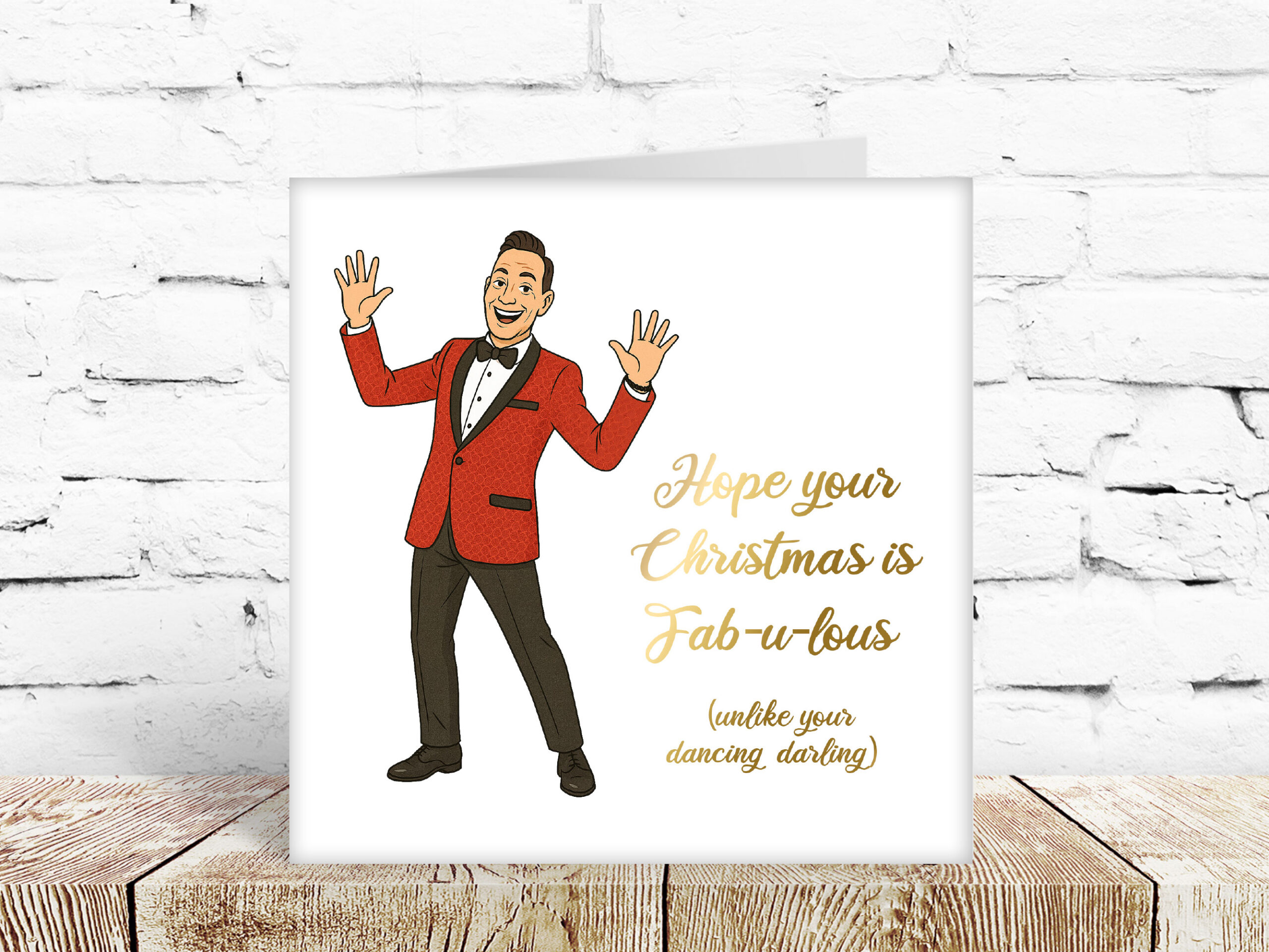 Hope your Christmas is Fab-ul-ous! Strictly Come Dancing card