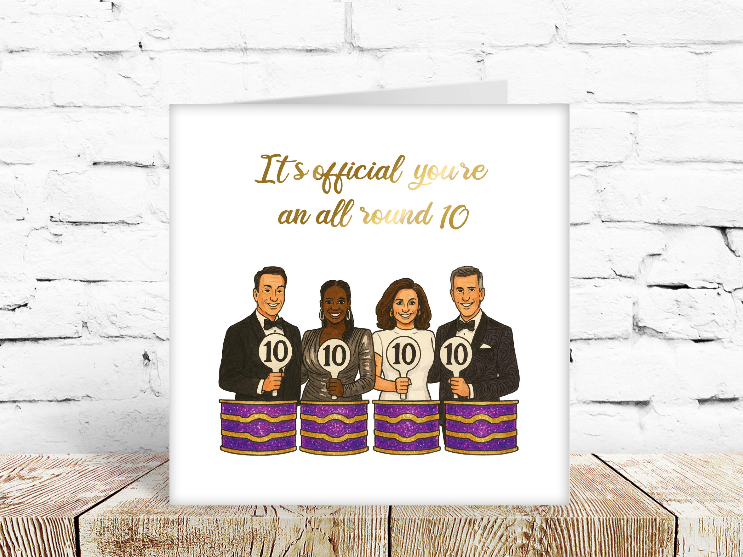 It’s official, you’re an all round 10! Strictly Come Dancing card